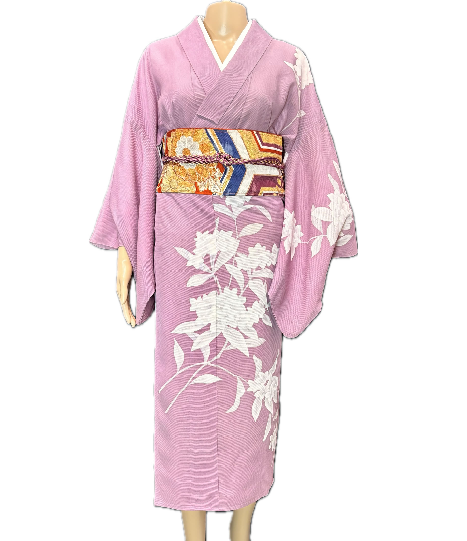 藤色の絽、清涼の訪問着 Wisteria-Toned Ro Homongi